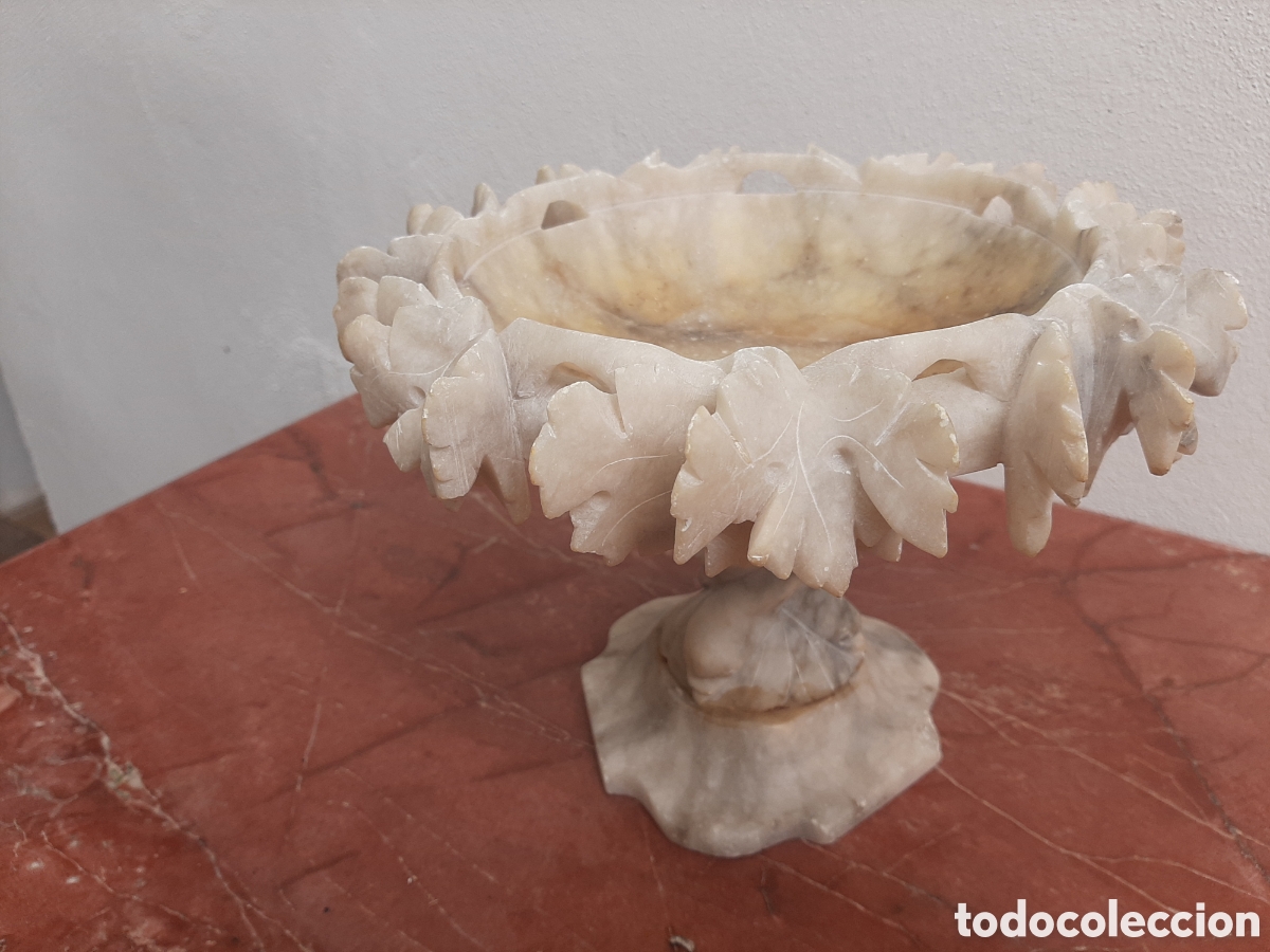 Antig&uuml;edades: Centro de mesa frutero en alabastro - Foto 2