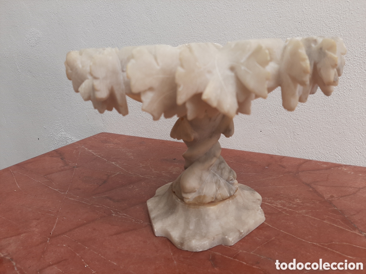 Antig&uuml;edades: Centro de mesa frutero en alabastro - Foto 3