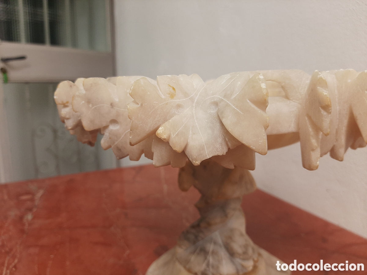 Antig&uuml;edades: Centro de mesa frutero en alabastro - Foto 5