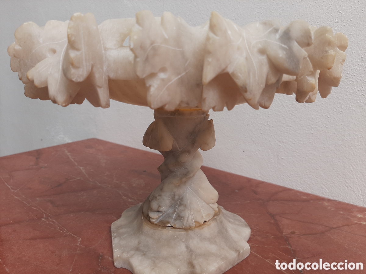 Antig&uuml;edades: Centro de mesa frutero en alabastro - Foto 1