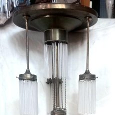 Antigüedades: LAMPARA MODERNISTA , 4 PUNTOS DE LUZ
