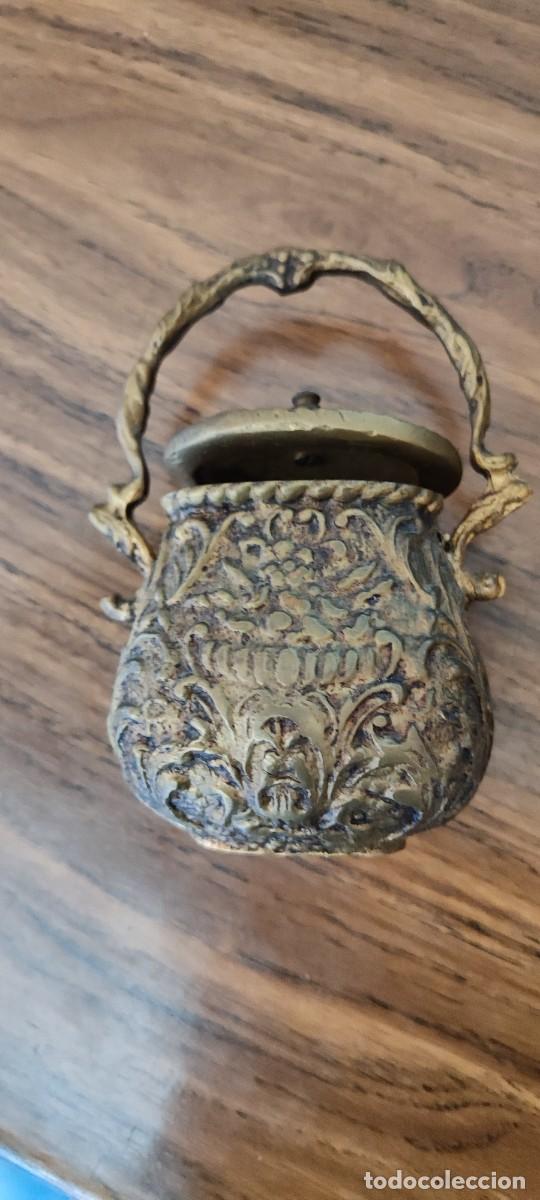Antig&uuml;edades: QUEX ANTIGUEDADES - CESTA DE BRONCE - Foto 1
