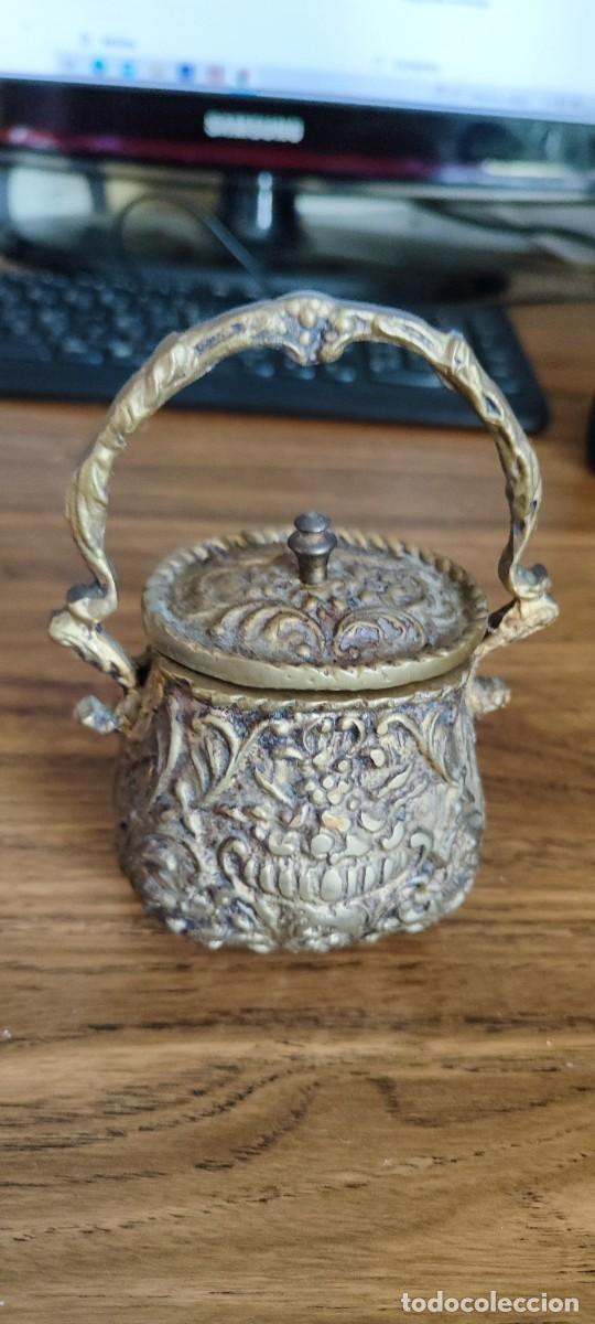 Antig&uuml;edades: QUEX ANTIGUEDADES - CESTA DE BRONCE - Foto 2