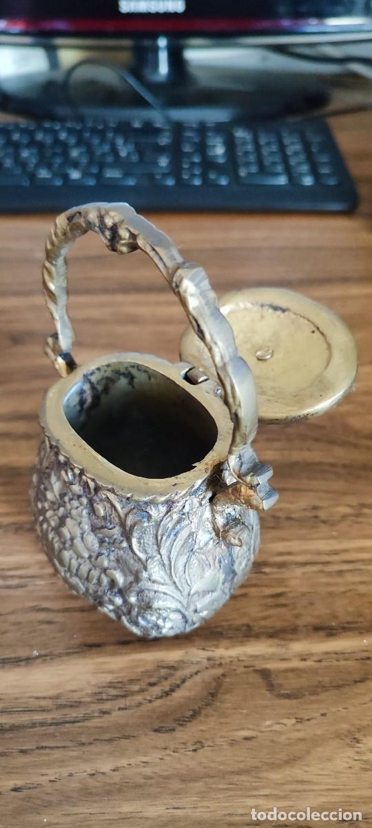 Antig&uuml;edades: QUEX ANTIGUEDADES - CESTA DE BRONCE - Foto 3