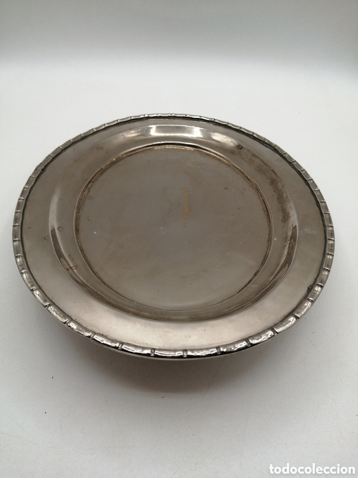 Antig&uuml;edades: Bandeja ovalada metal plateado - Foto 4