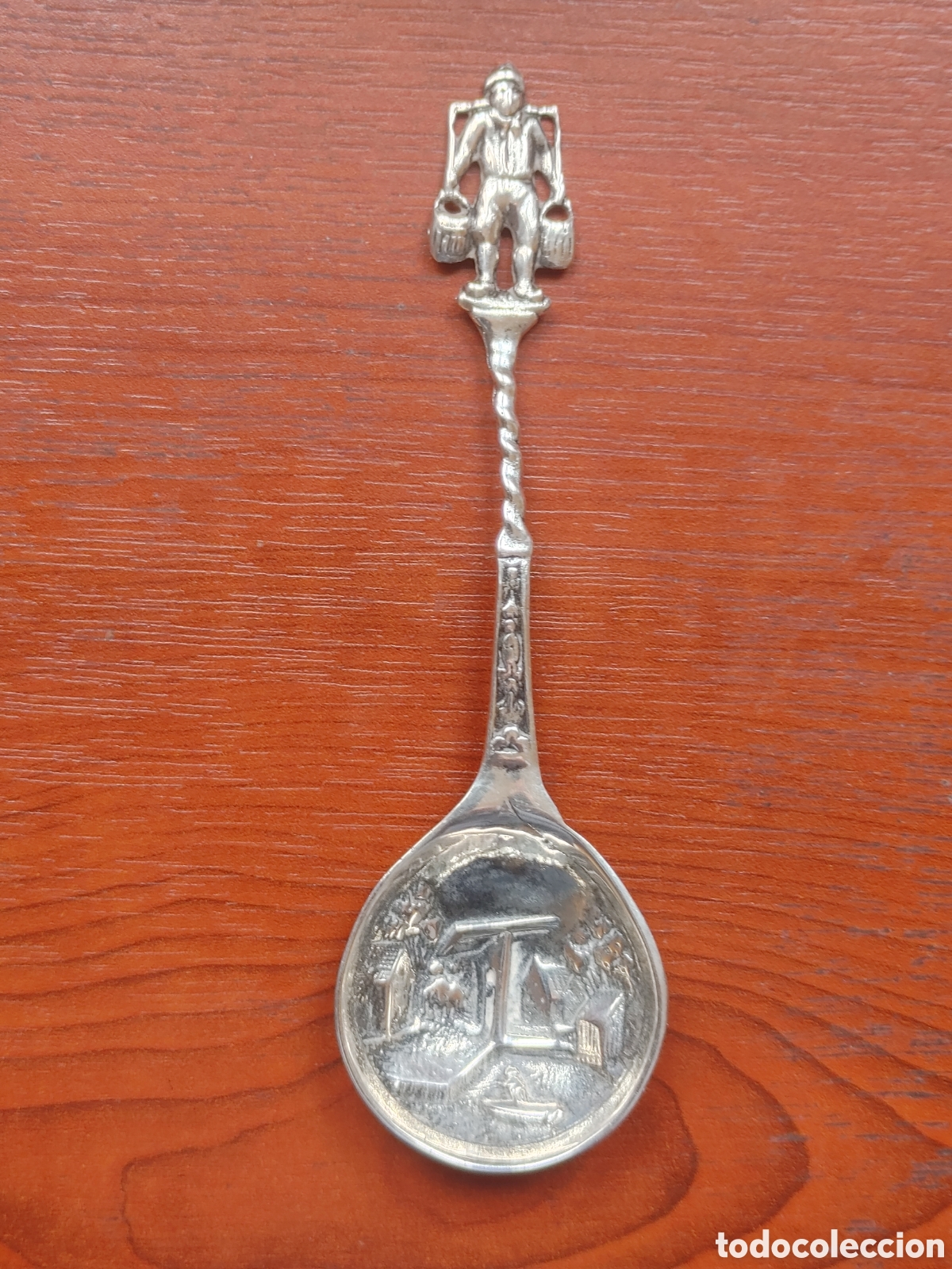 Antig&uuml;edades: Tres cucharillas en plata punzonada. - Foto 4
