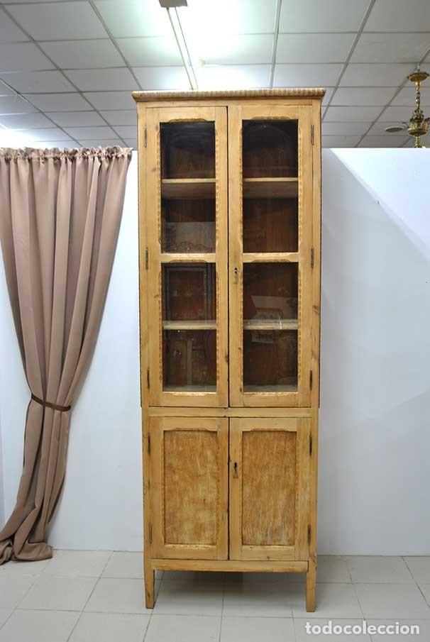 Antig&uuml;edades: VITRINA ANTIGUA DE MADERA - Foto 2