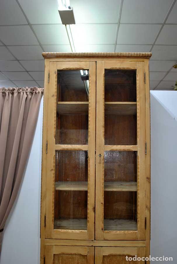 Antig&uuml;edades: VITRINA ANTIGUA DE MADERA - Foto 3