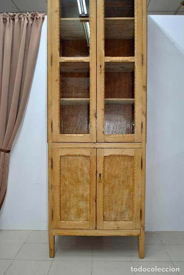 Antig&uuml;edades: VITRINA ANTIGUA DE MADERA - Foto 4