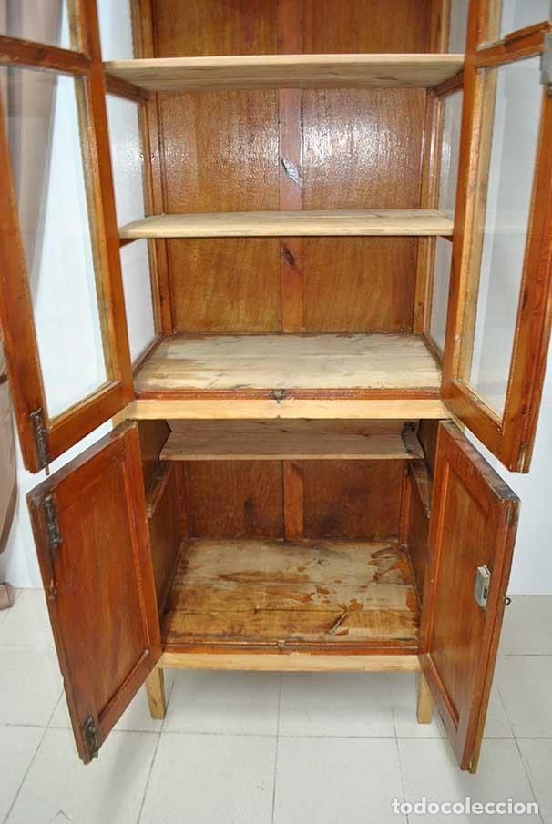 Antig&uuml;edades: VITRINA ANTIGUA DE MADERA - Foto 7
