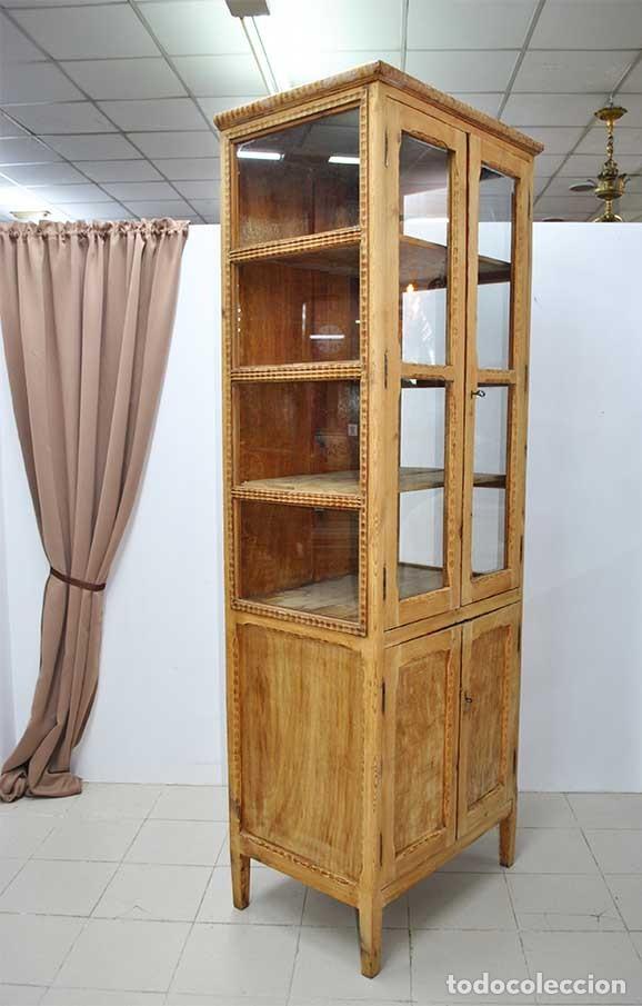 Antig&uuml;edades: VITRINA ANTIGUA DE MADERA - Foto 9