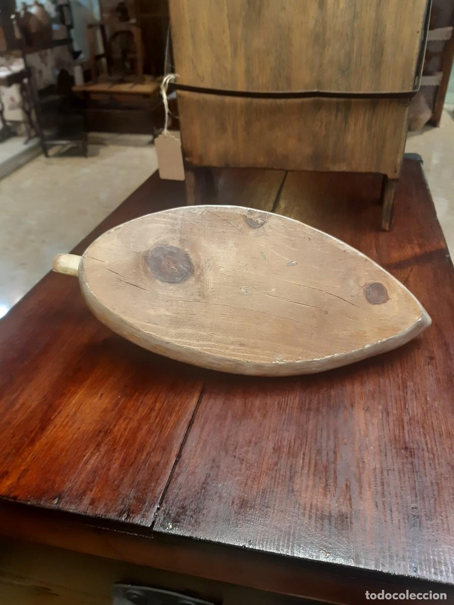 Antig&uuml;edades: PATO RECLAMO TALLADO EN MADERA - Foto 5
