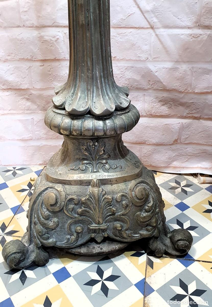 Antig&uuml;edades: HACHERO DE BRONCE DE 160 CM S.XVIII - Foto 6