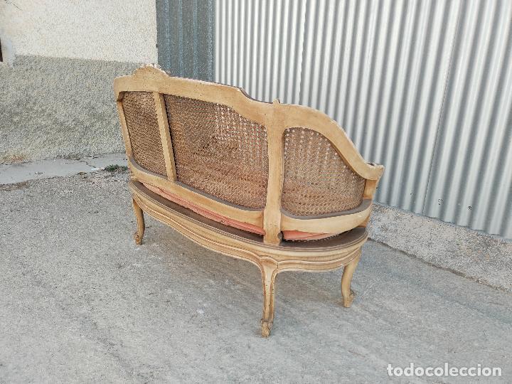 Antig&uuml;edades: antiguo sofa de rejilla - Foto 5