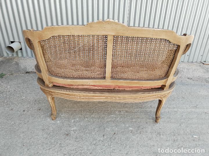Antig&uuml;edades: antiguo sofa de rejilla - Foto 6