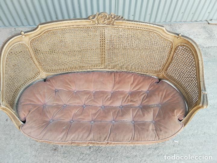 Antig&uuml;edades: antiguo sofa de rejilla - Foto 9