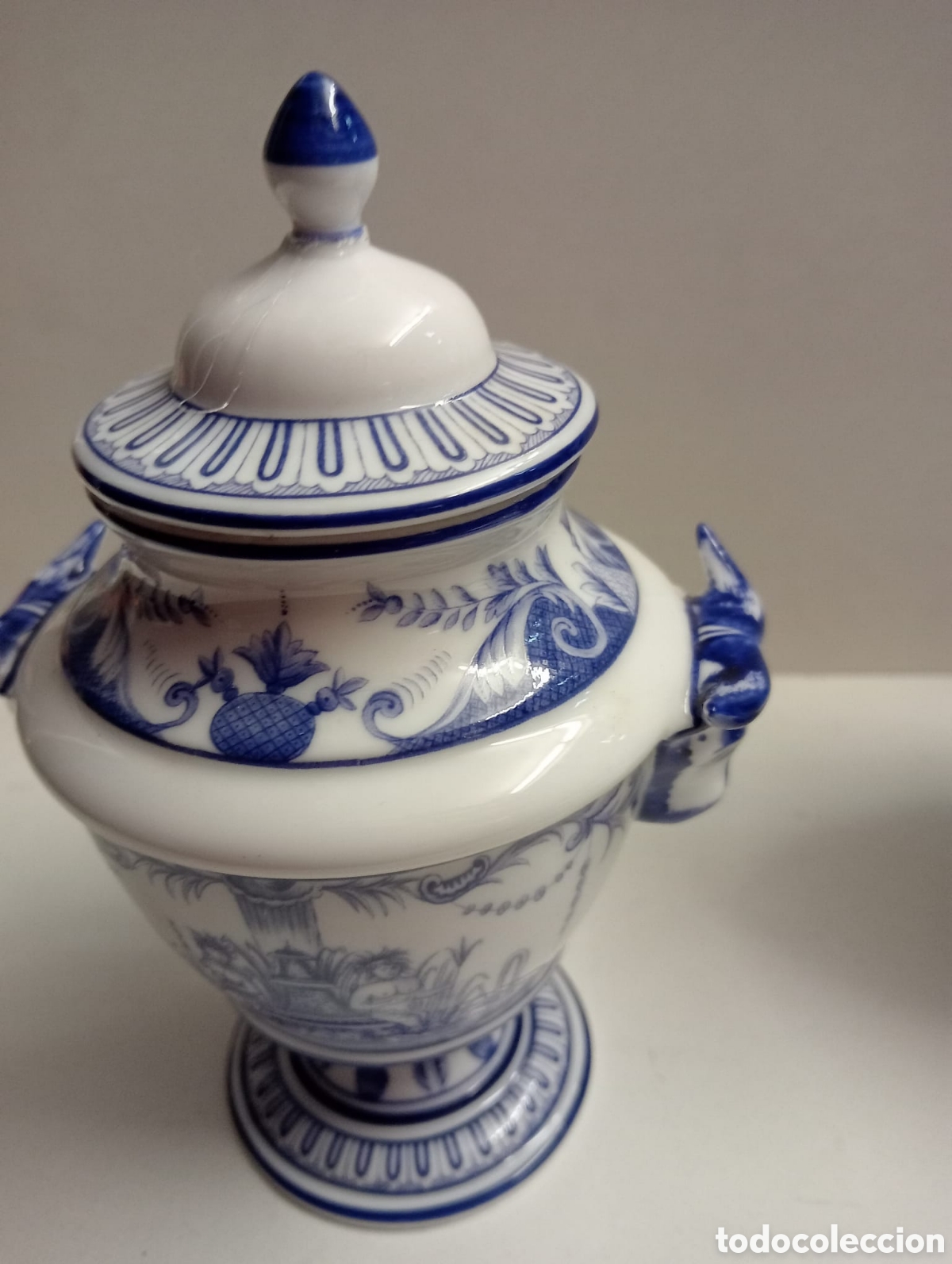Antig&uuml;edades: 3 Botes porcelana neoclasica - Foto 2