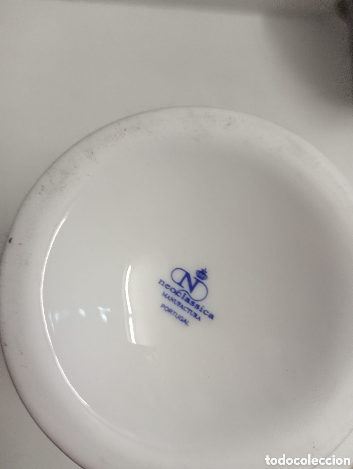Antig&uuml;edades: 3 Botes porcelana neoclasica - Foto 4