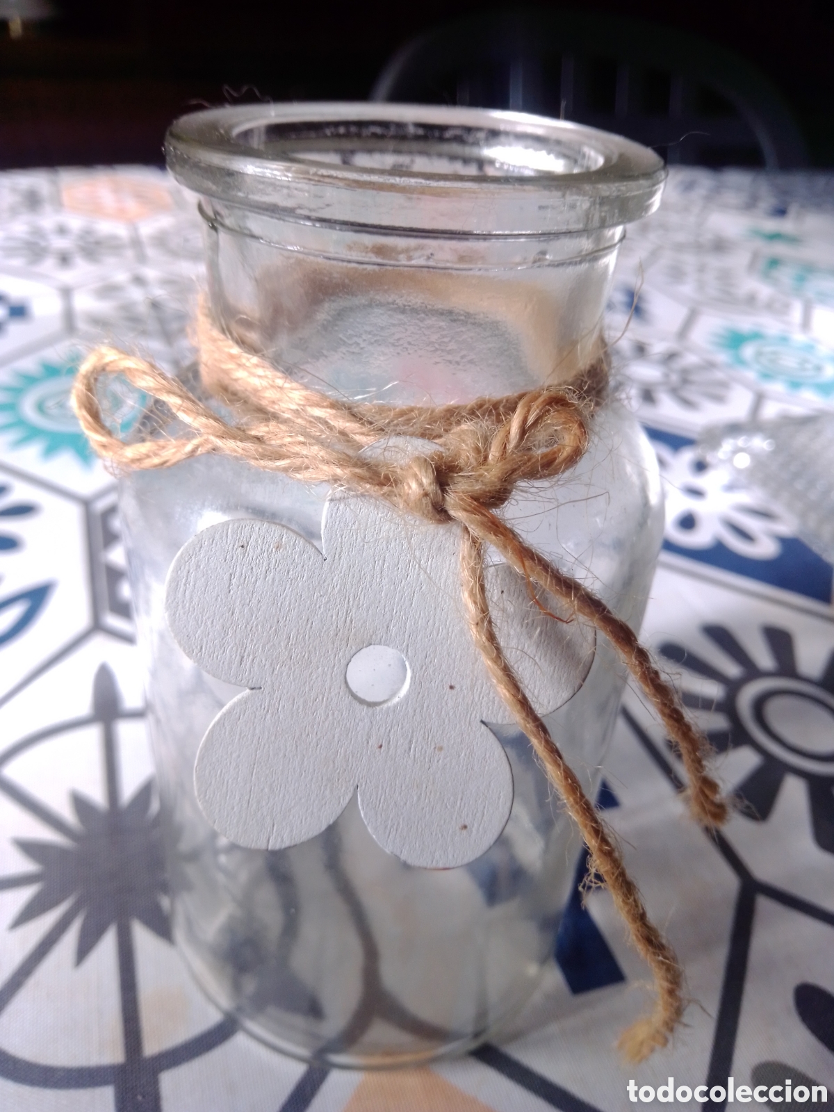 Antig&uuml;edades: TARRO de CRISTAL DECORATIVO - Foto 1