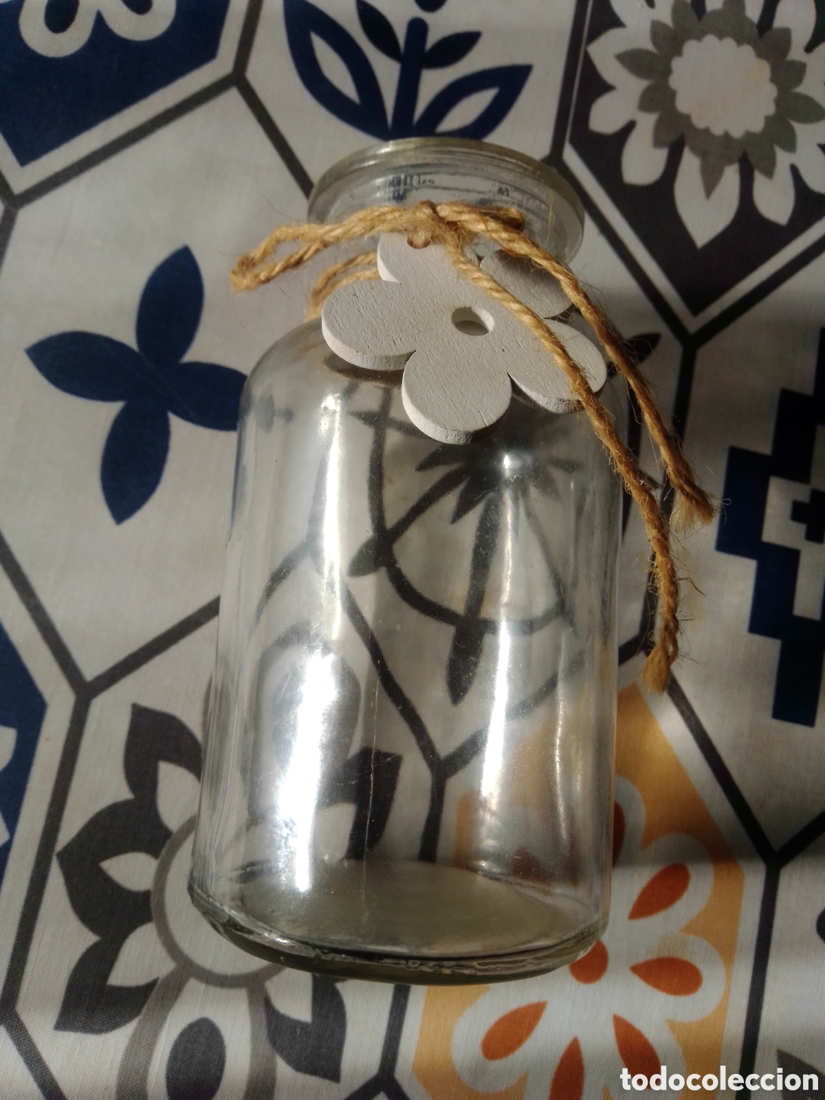 Antig&uuml;edades: TARRO de CRISTAL DECORATIVO - Foto 2