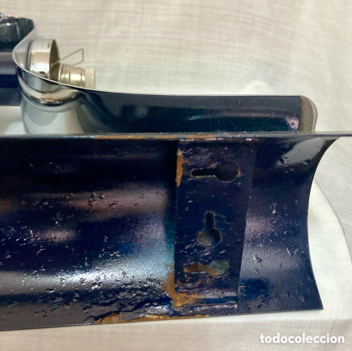 Antig&uuml;edades: L&Aacute;MPARA APLIQUE VINTAGE - Foto 6