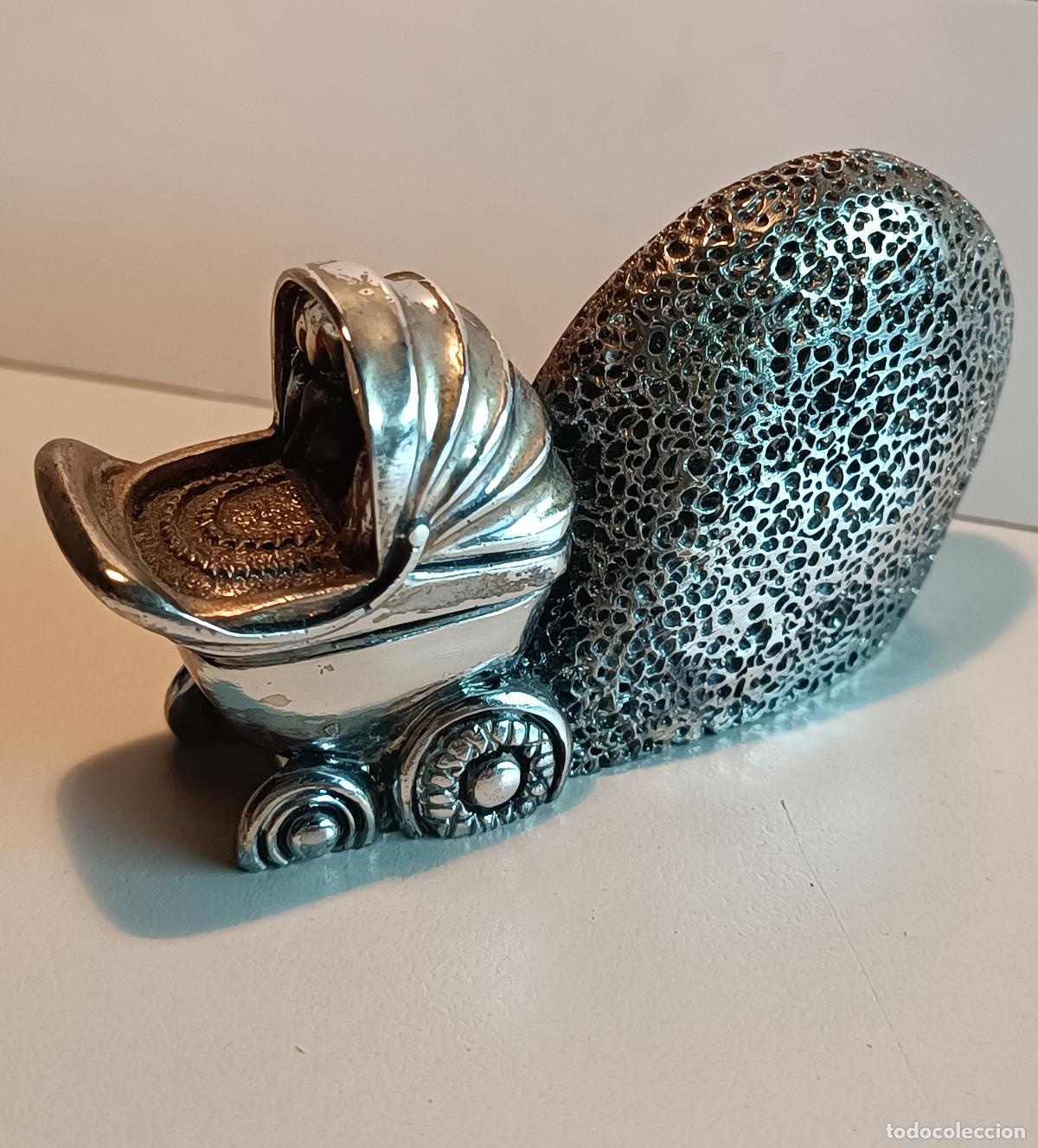 Antig&uuml;edades: Objeto decorativo unic&oacute;, laminado en plata - Foto 3