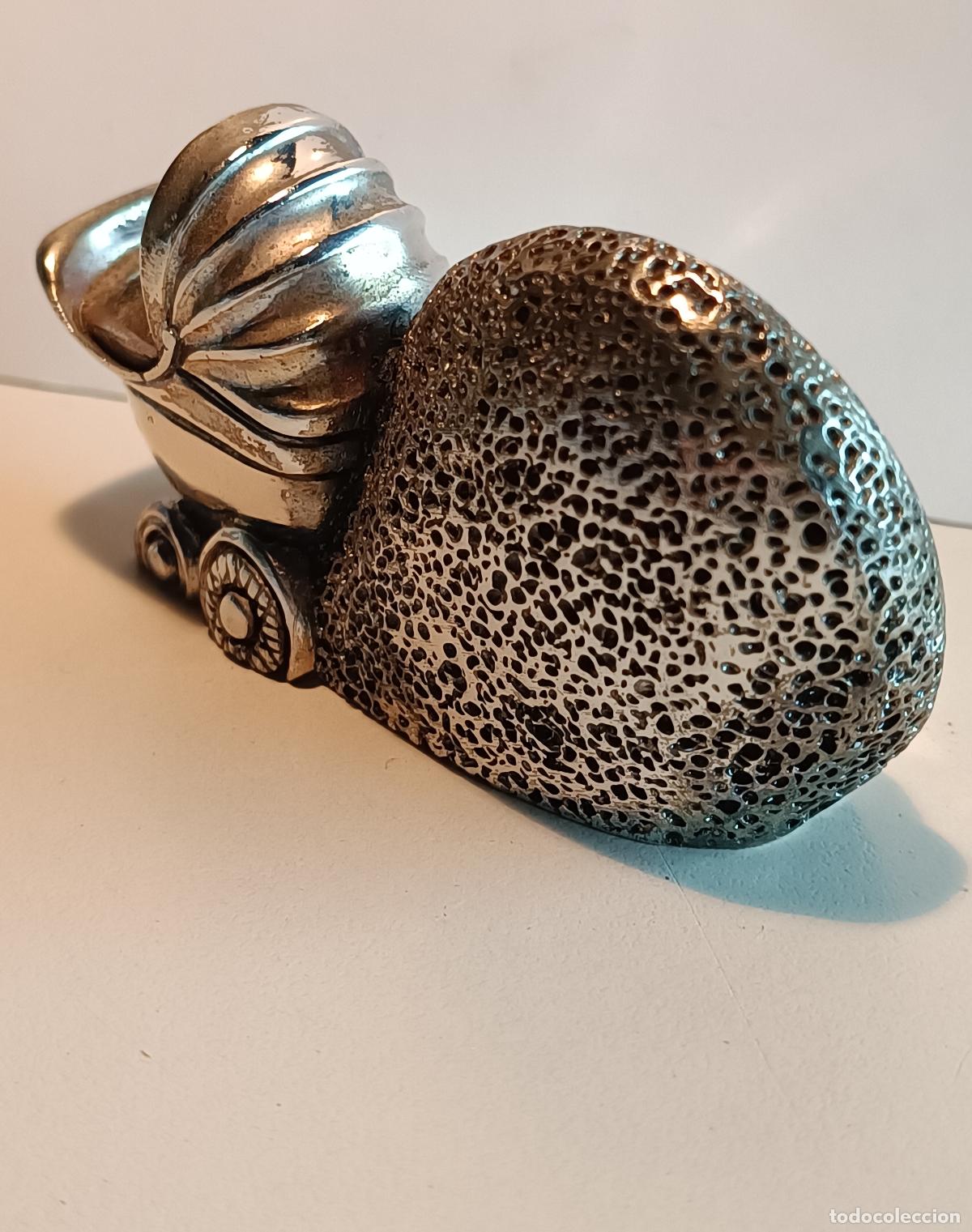 Antig&uuml;edades: Objeto decorativo unic&oacute;, laminado en plata - Foto 4