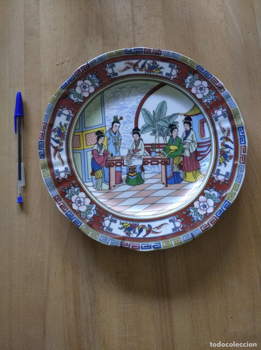 Antig&uuml;edades: ANTIGUO PLATO ORIENTAL, MARCA EN BASE - Foto 1