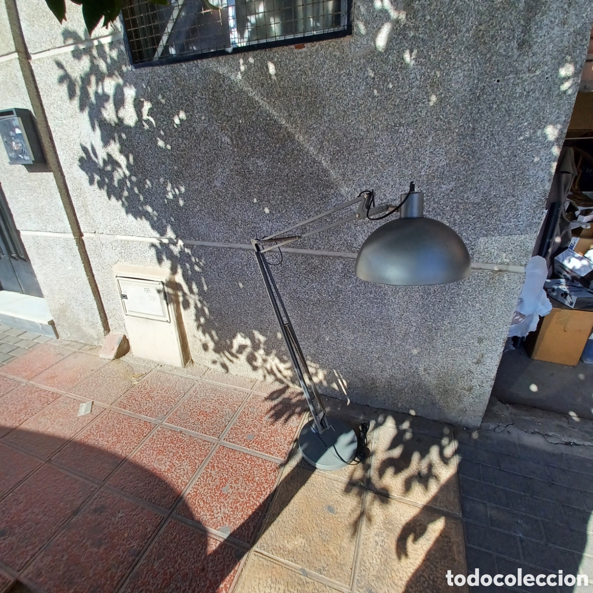 Antig&uuml;edades: Gran lampara de pie flexo funciona correctamente - Foto 4