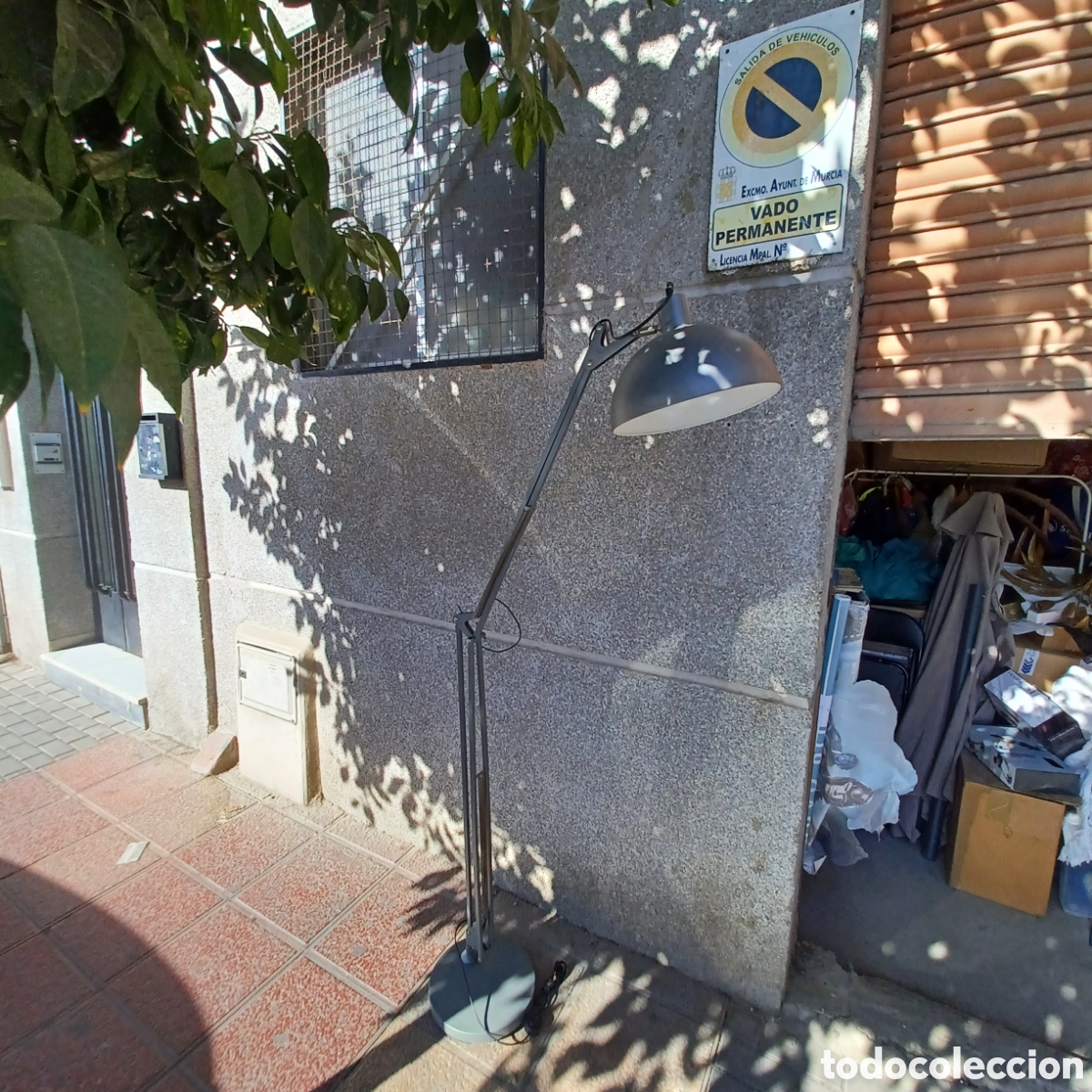 Antig&uuml;edades: Gran lampara de pie flexo funciona correctamente - Foto 6