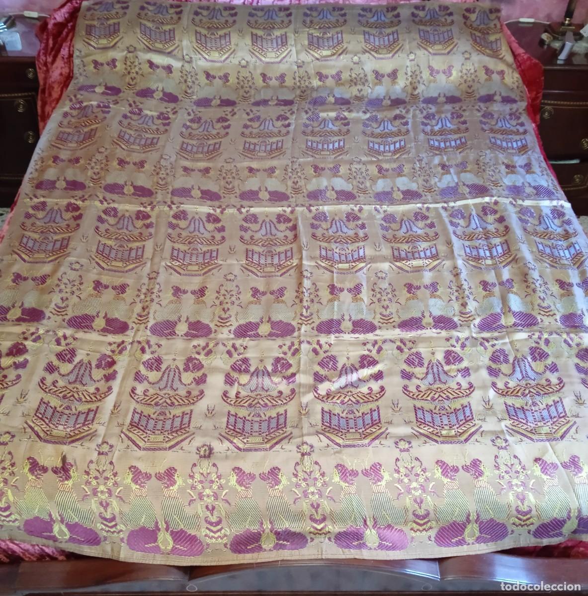 Antig&uuml;edades: Colcha antigua de cama - Foto 2