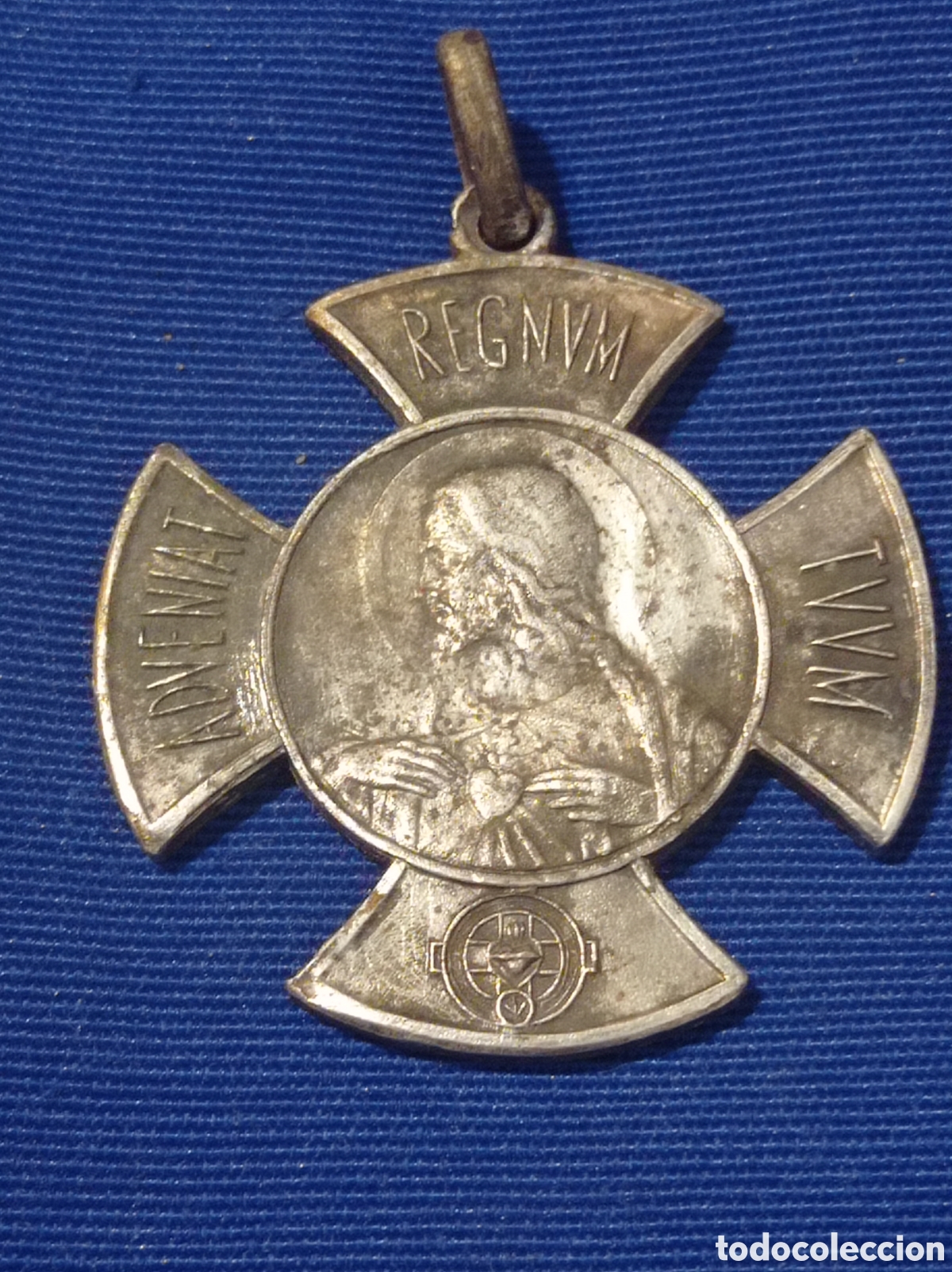 Antig&uuml;edades: MEDALLA CRUZADA EUCAR&Iacute;STICA - Foto 2