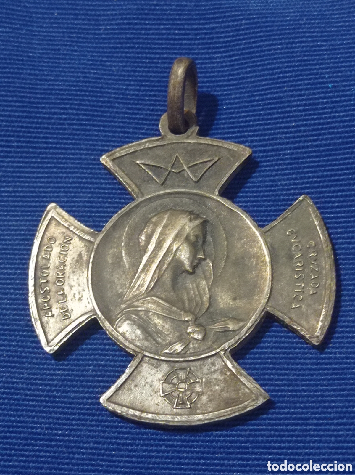 Antig&uuml;edades: MEDALLA CRUZADA EUCAR&Iacute;STICA - Foto 1