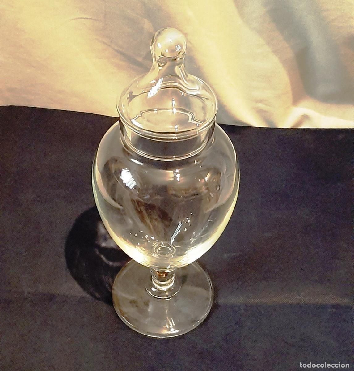 Antig&uuml;edades: Jarr&oacute;n antiguo de cristal soplado - Foto 1