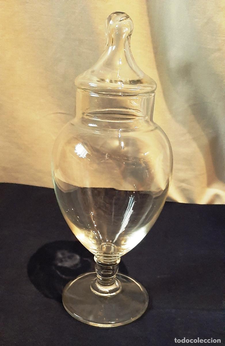 Antig&uuml;edades: Jarr&oacute;n antiguo de cristal soplado - Foto 2