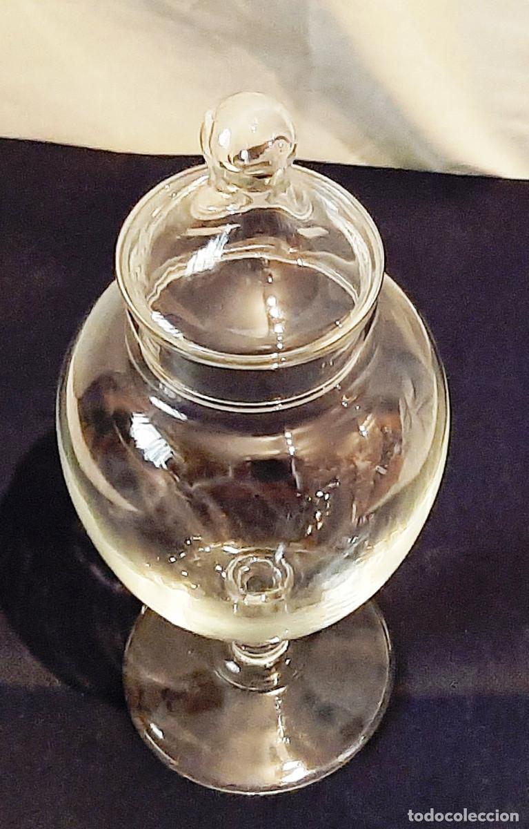 Antig&uuml;edades: Jarr&oacute;n antiguo de cristal soplado - Foto 3