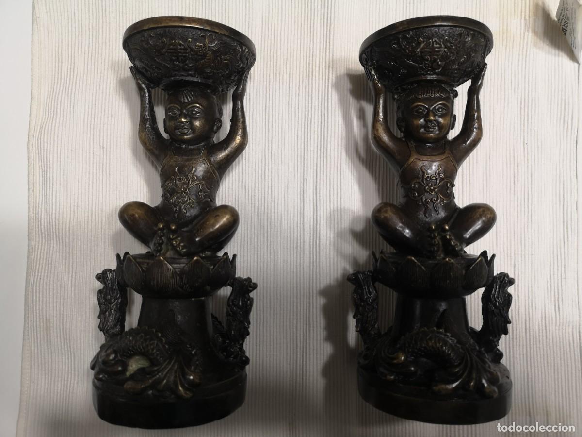 Antig&uuml;edades: L&aacute;mparas de aceite chinas, S. XIX - Foto 1