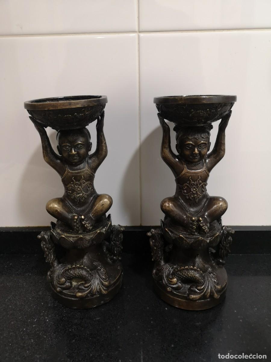 Antig&uuml;edades: L&aacute;mparas de aceite chinas, S. XIX - Foto 4