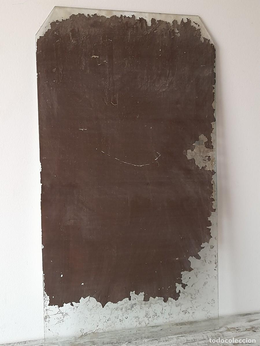 Antig&uuml;edades: Muy antiguo espejo biselado, en forma rectangular de &oacute;xido de plata - Foto 7