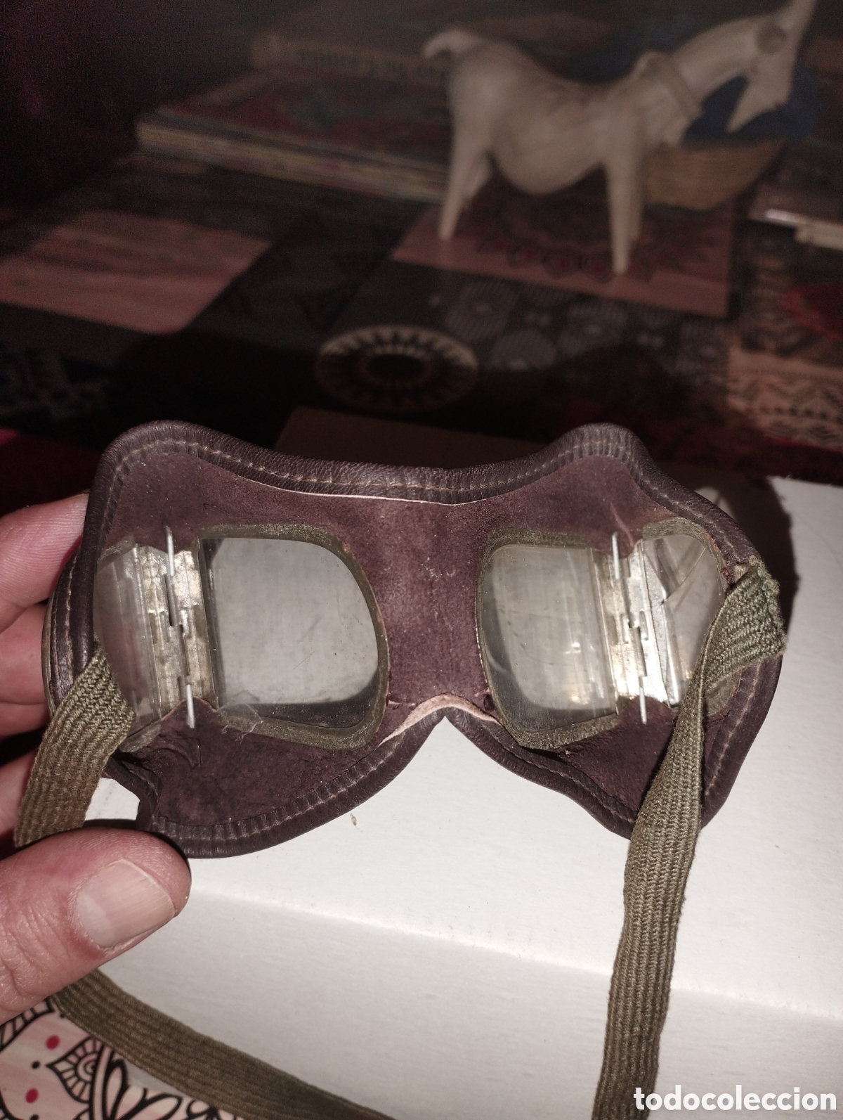 Antig&uuml;edades: Gafas de moto antiguas - Foto 3