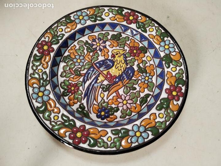 Antig&uuml;edades: plato arte con pajaro - Foto 3