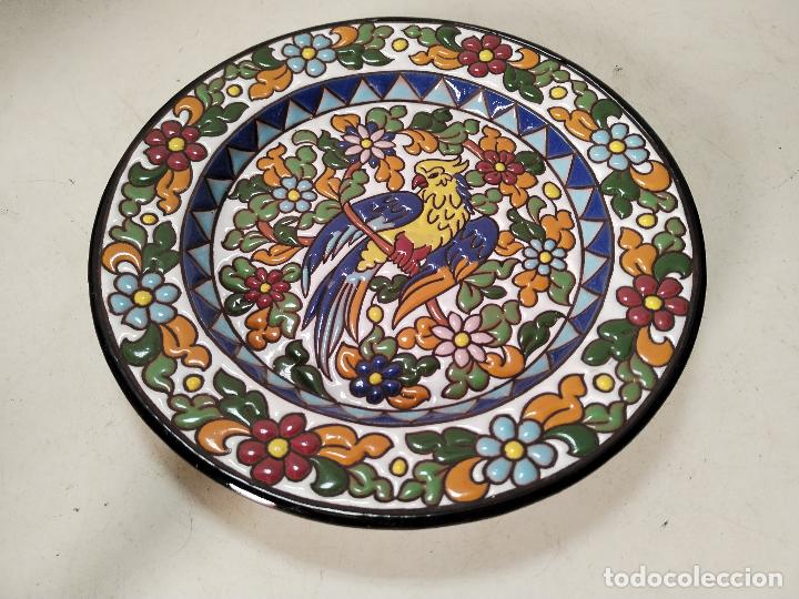 Antig&uuml;edades: plato arte con pajaro - Foto 1