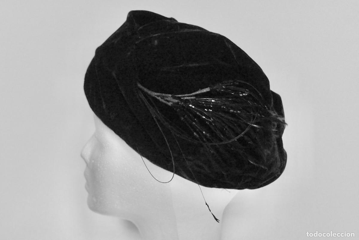 Antig&uuml;edades: Sombrero de terciopelo - Foto 2