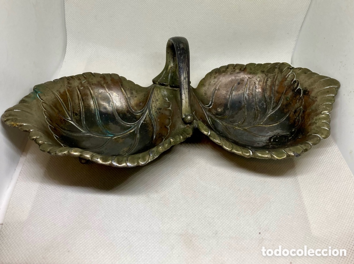 Antig&uuml;edades: ANTIGUO CENTRO DE MESA DE BRONCE - Foto 2