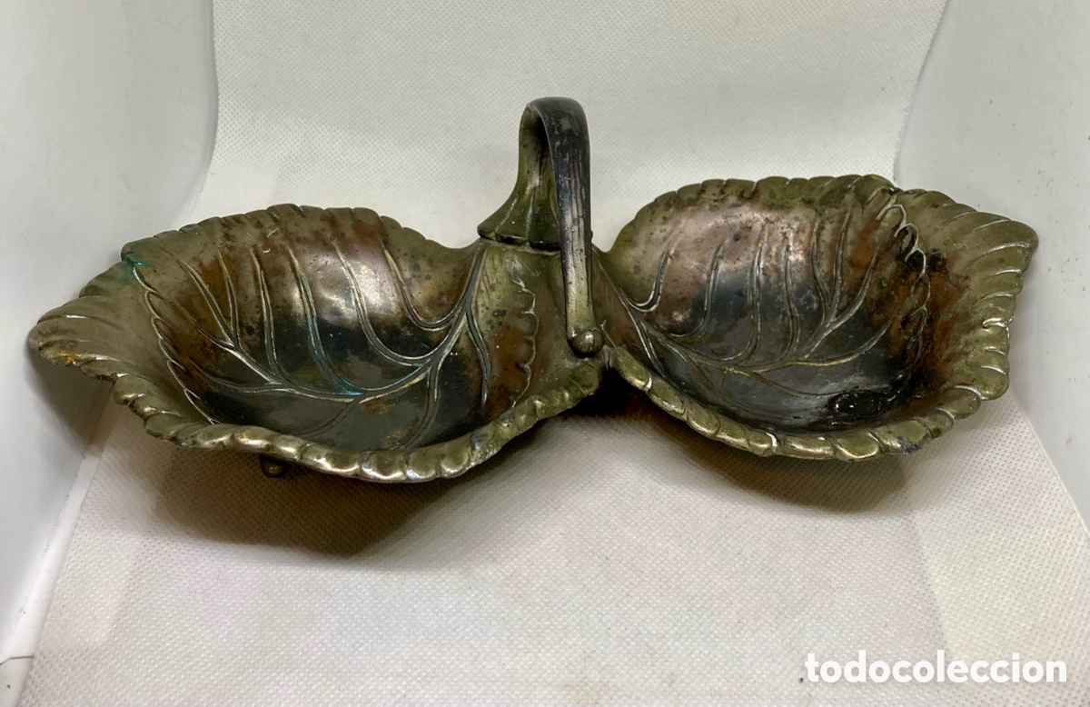 Antig&uuml;edades: ANTIGUO CENTRO DE MESA DE BRONCE - Foto 3