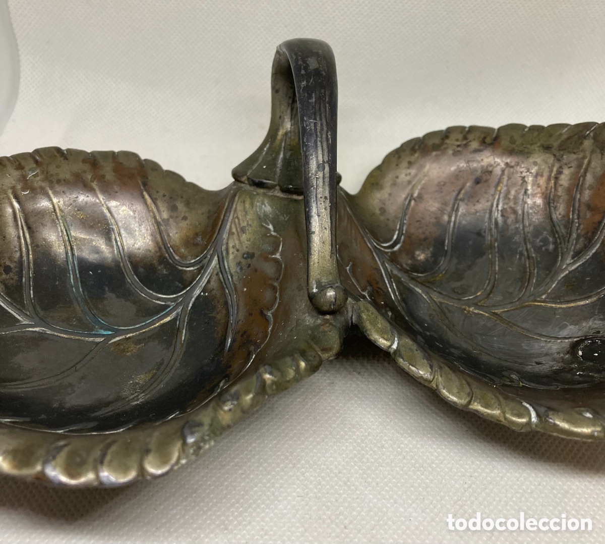 Antig&uuml;edades: ANTIGUO CENTRO DE MESA DE BRONCE - Foto 4
