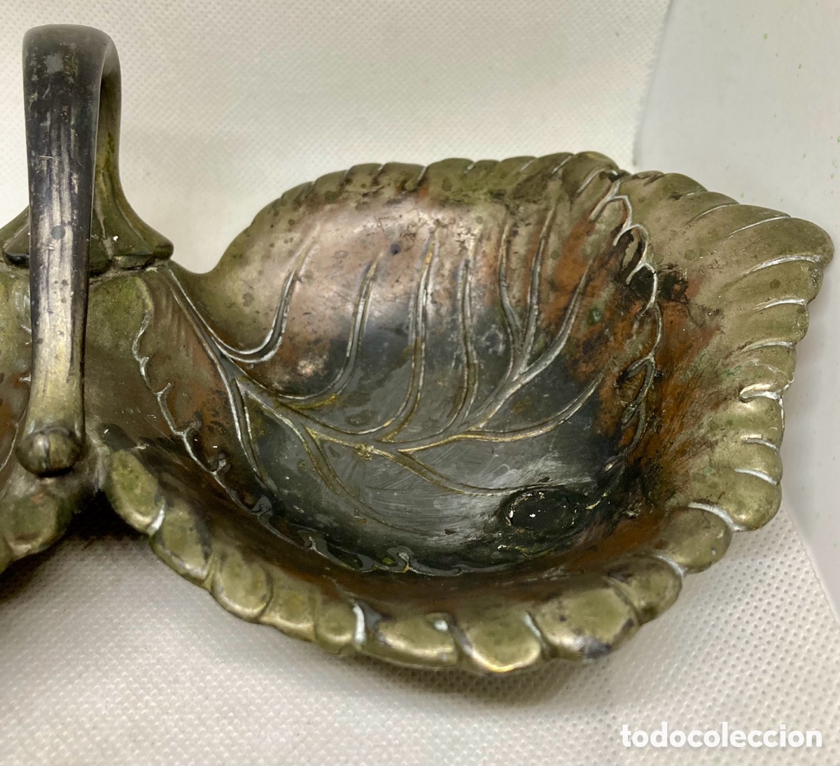 Antig&uuml;edades: ANTIGUO CENTRO DE MESA DE BRONCE - Foto 6