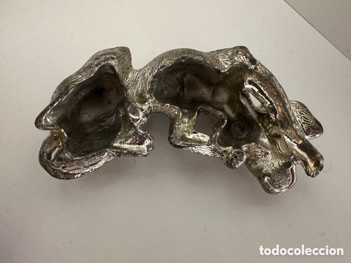 Antig&uuml;edades: Figura perro de peltre - Foto 4