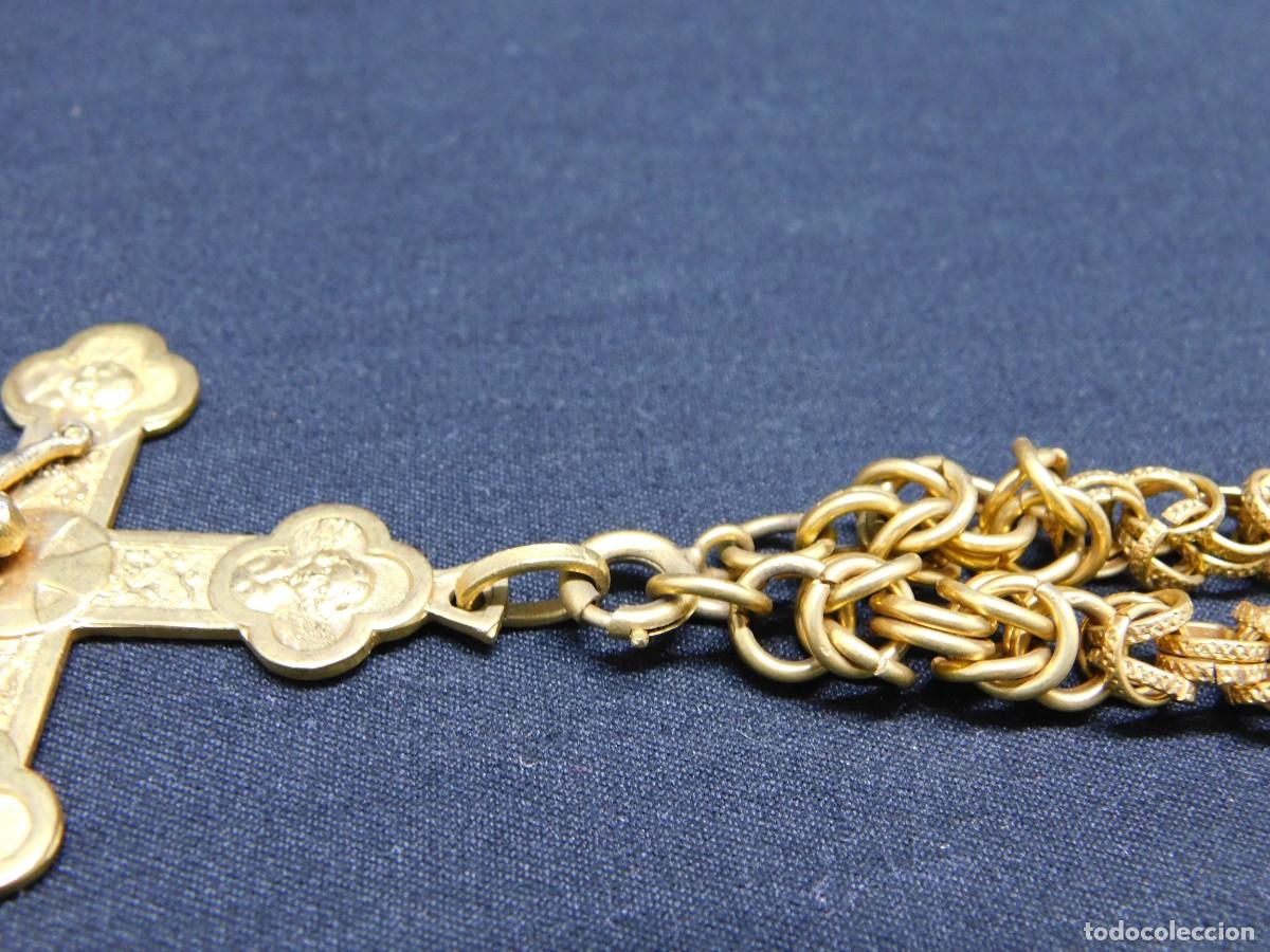 Antig&uuml;edades: COLLAR CON CRUCIFIJO DE METAL - Foto 6