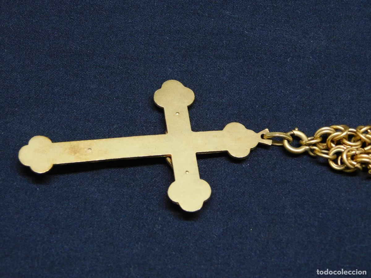 Antig&uuml;edades: COLLAR CON CRUCIFIJO DE METAL - Foto 9